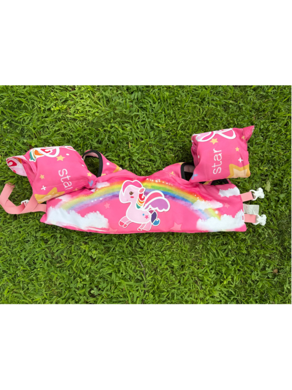 Girls Chriffer Swim Vest Life Jacket Puddle Jumper Pink Rainbow Unicorn